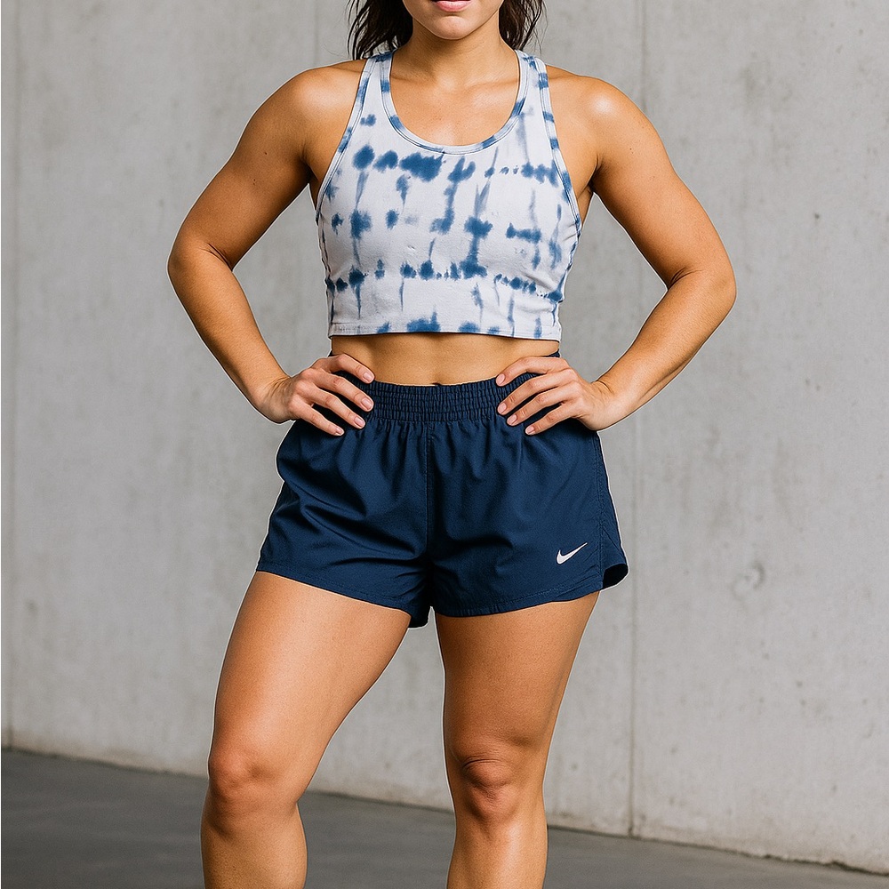Nike Women's Athletic Shorts - Navy Blue